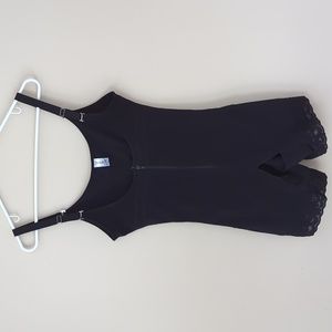 Shaperx Tummy Control Full Body Compression Shapewear MEDIUM Black Lace Floral